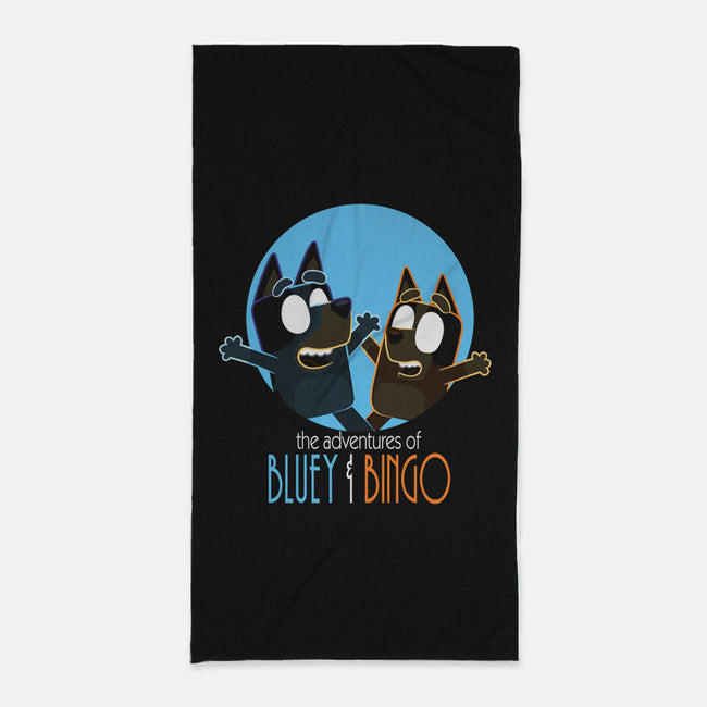 The Adventures Of Bluey And Bingo-None-Beach-Towel-jasesa