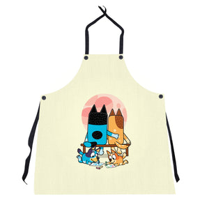 Heelers Gazing At The Moon