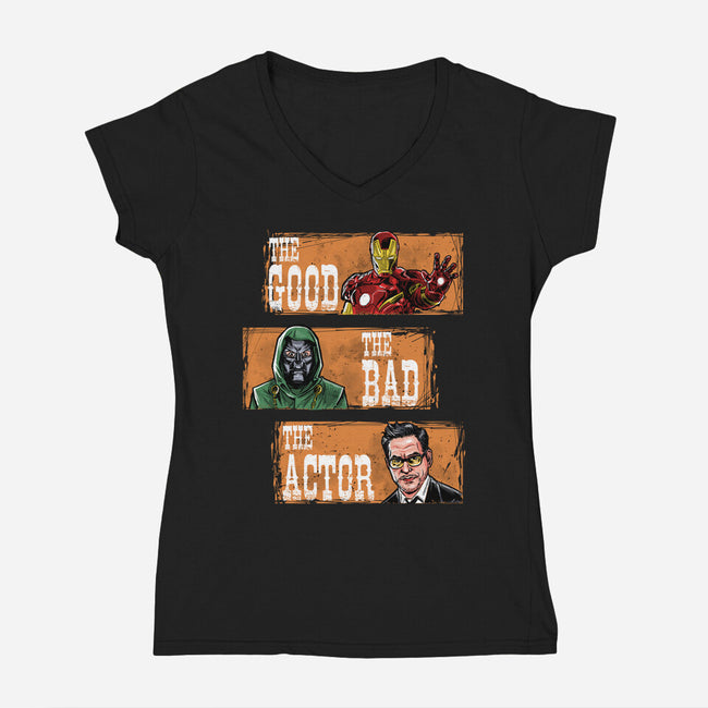 The Actor-Womens-V-Neck-Tee-zascanauta