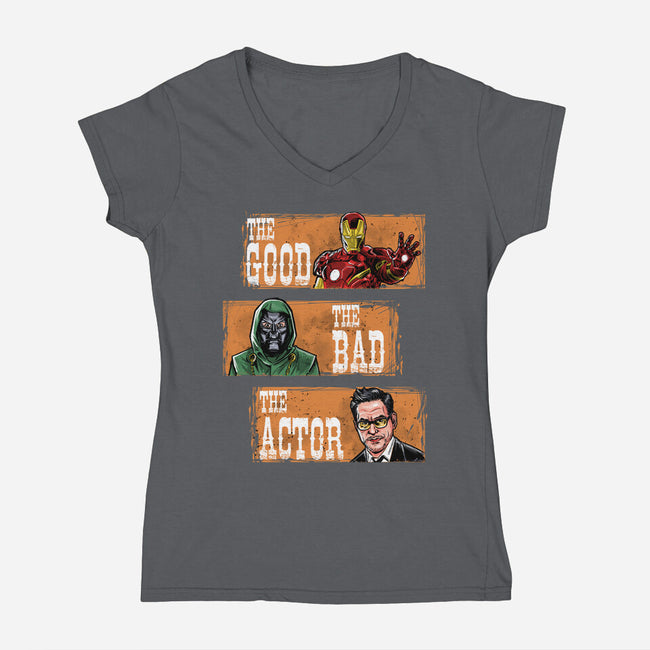 The Actor-Womens-V-Neck-Tee-zascanauta