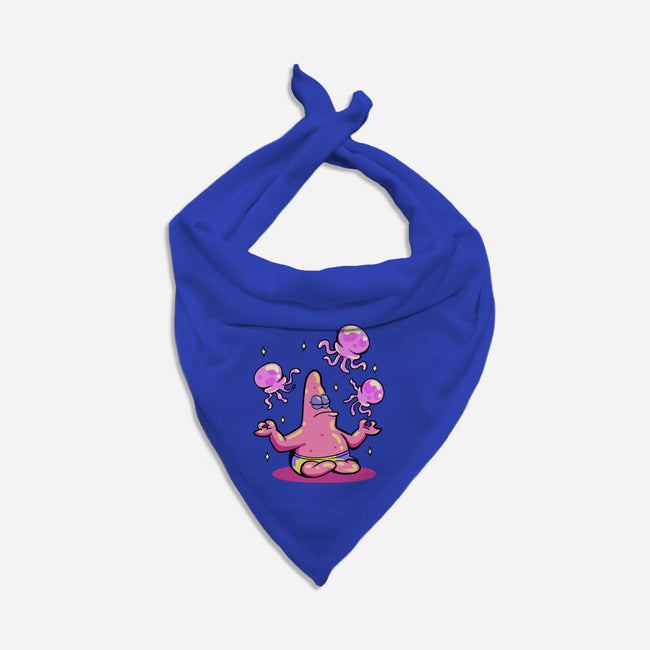 Star Meditation-Cat-Bandana-Pet Collar-nickzzarto