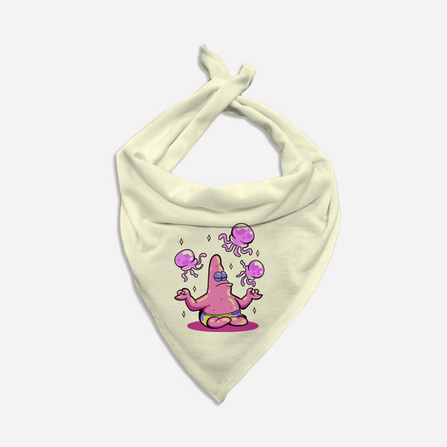 Star Meditation-Dog-Bandana-Pet Collar-nickzzarto