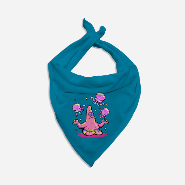 Star Meditation-Dog-Bandana-Pet Collar-nickzzarto