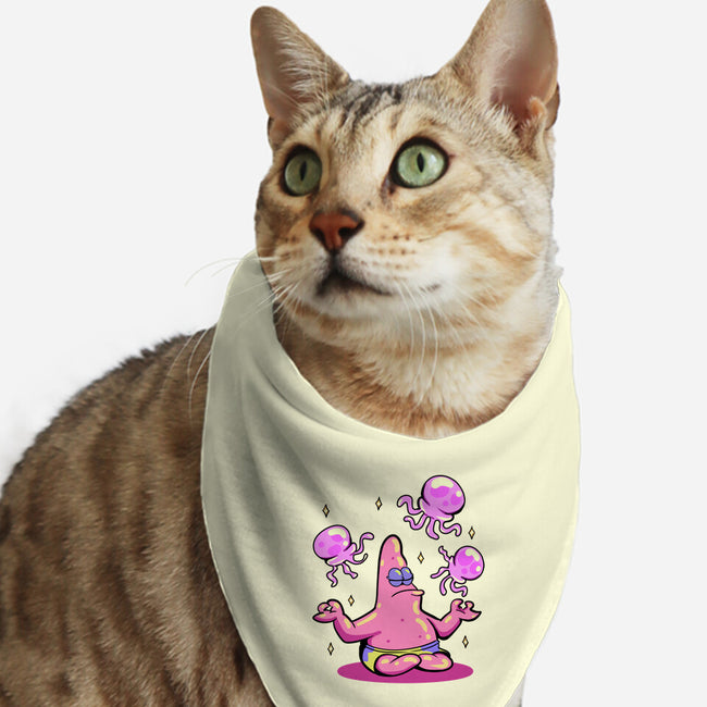 Star Meditation-Cat-Bandana-Pet Collar-nickzzarto