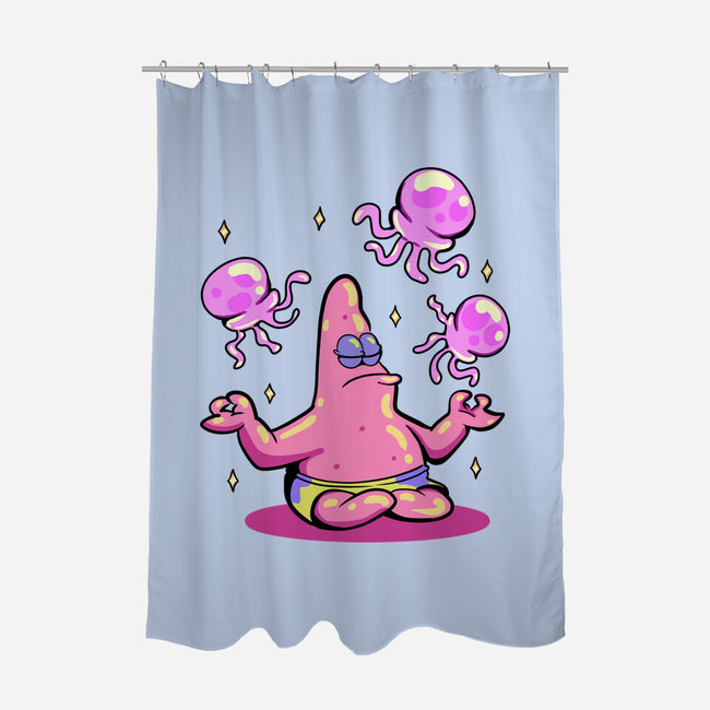 Star Meditation-None-Polyester-Shower Curtain-nickzzarto