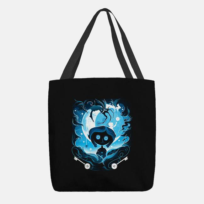 Darkness Button-None-Basic Tote-Bag-Vallina84