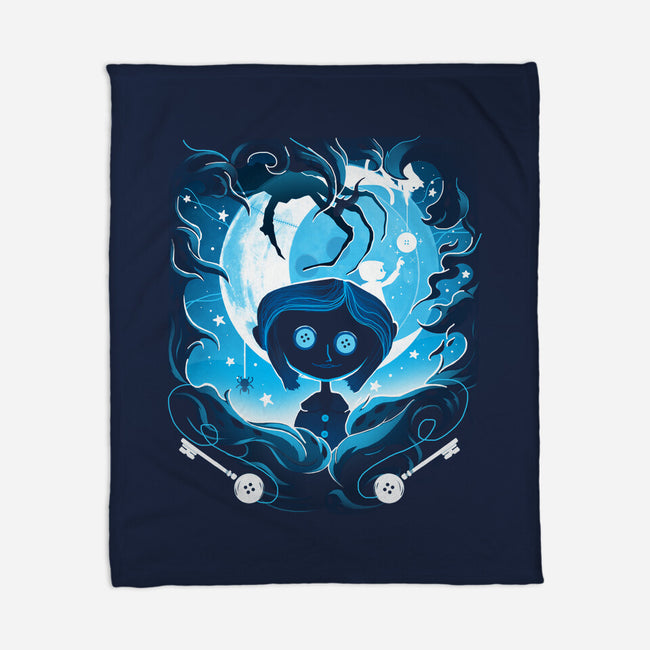 Darkness Button-None-Fleece-Blanket-Vallina84