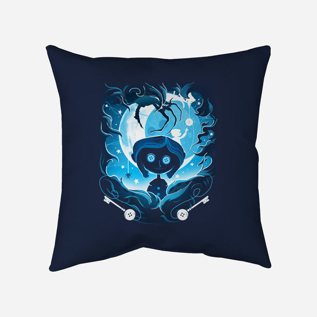 Darkness Button-None-Removable Cover-Throw Pillow-Vallina84