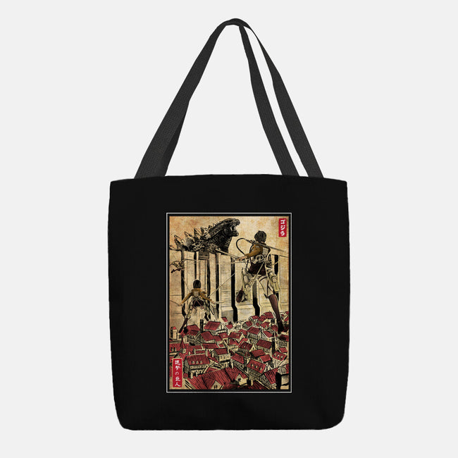 The King Of Monsters In Maria's Wall-None-Basic Tote-Bag-DrMonekers