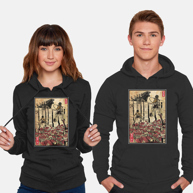 The King Of Monsters In Maria's Wall-Unisex-Pullover-Sweatshirt-DrMonekers