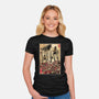 The King Of Monsters In Maria's Wall-Womens-Fitted-Tee-DrMonekers