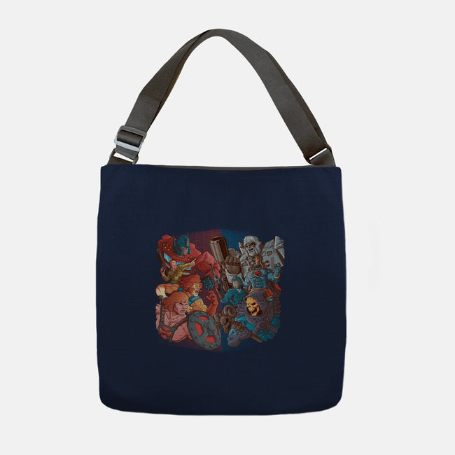 Cartoon Clash-None-Adjustable Tote-Bag-Skullpy