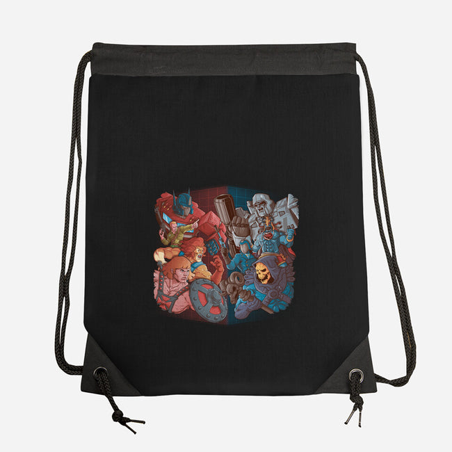 Cartoon Clash-None-Drawstring-Bag-Skullpy