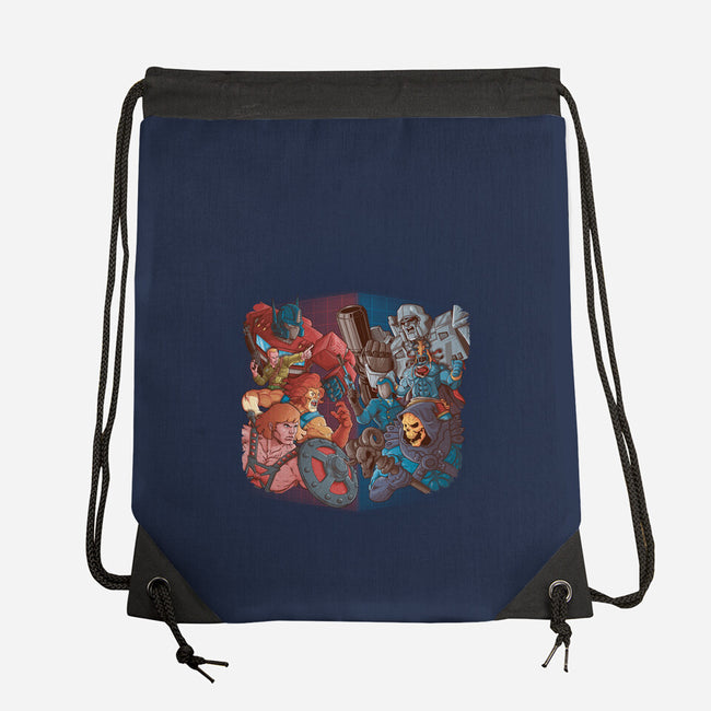 Cartoon Clash-None-Drawstring-Bag-Skullpy