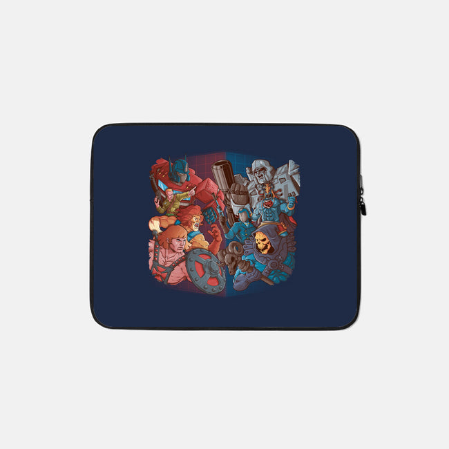 Cartoon Clash-None-Zippered-Laptop Sleeve-Skullpy