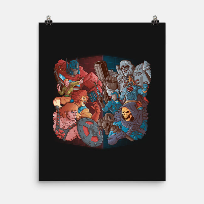 Cartoon Clash-None-Matte-Poster-Skullpy