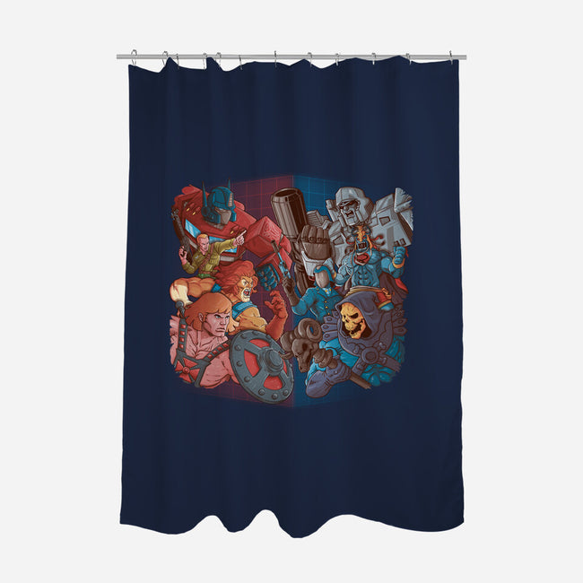 Cartoon Clash-None-Polyester-Shower Curtain-Skullpy