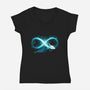 Infinity Dragon-Womens-V-Neck-Tee-Vallina84