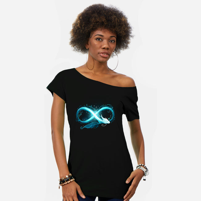 Infinity Dragon-Womens-Off Shoulder-Tee-Vallina84