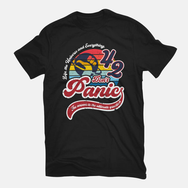 Don't Panic 42-Mens-Basic-Tee-DrMonekers