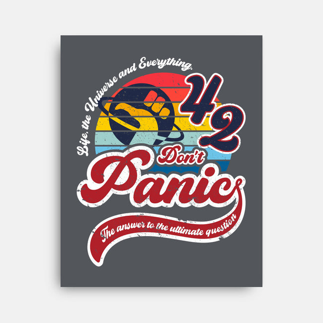 Don't Panic 42-None-Stretched-Canvas-DrMonekers