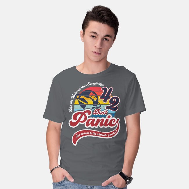 Don't Panic 42-Mens-Basic-Tee-DrMonekers