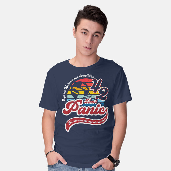 Don't Panic 42-Mens-Basic-Tee-DrMonekers