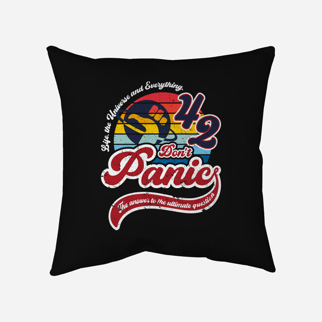 Don't Panic 42-None-Non-Removable Cover w Insert-Throw Pillow-DrMonekers