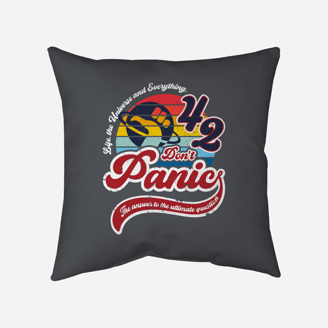 Don't Panic 42-None-Non-Removable Cover w Insert-Throw Pillow-DrMonekers