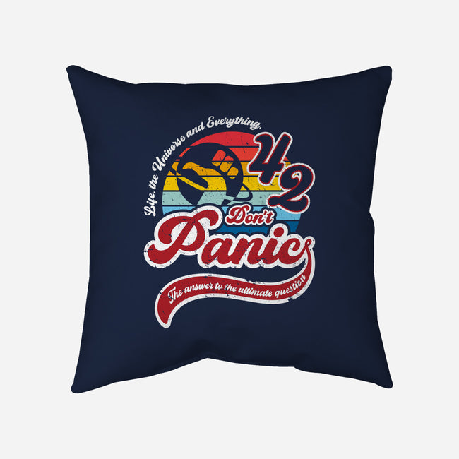 Don't Panic 42-None-Non-Removable Cover w Insert-Throw Pillow-DrMonekers