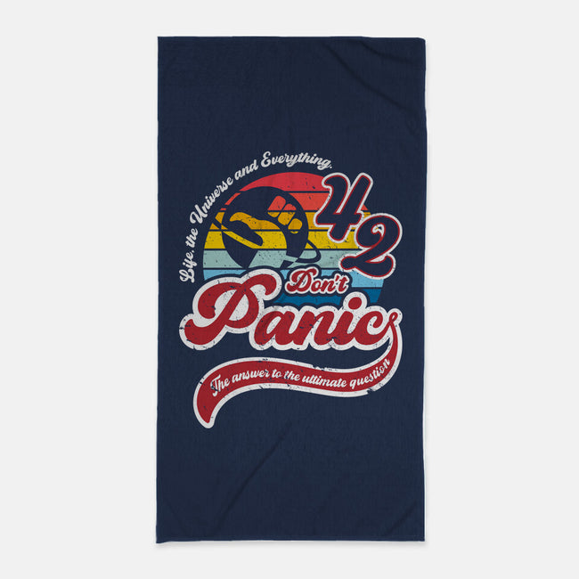 Don't Panic 42-None-Beach-Towel-DrMonekers