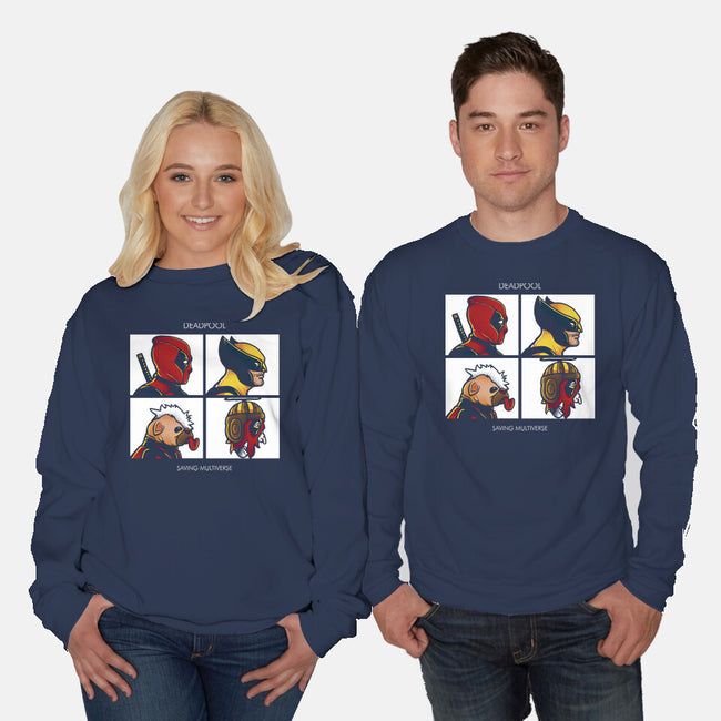 Saving The Multiverse-Unisex-Crew Neck-Sweatshirt-grevalra