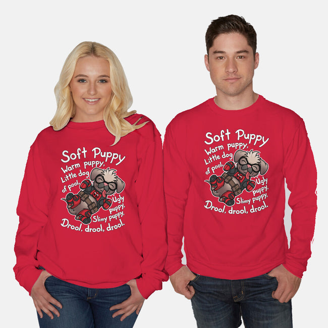 Soft Dogpool-Unisex-Crew Neck-Sweatshirt-Cattoc_C