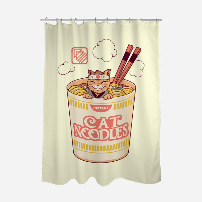 Instant Cat Noodles-None-Polyester-Shower Curtain-vp021