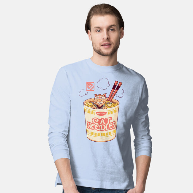 Instant Cat Noodles-Mens-Long Sleeved-Tee-vp021