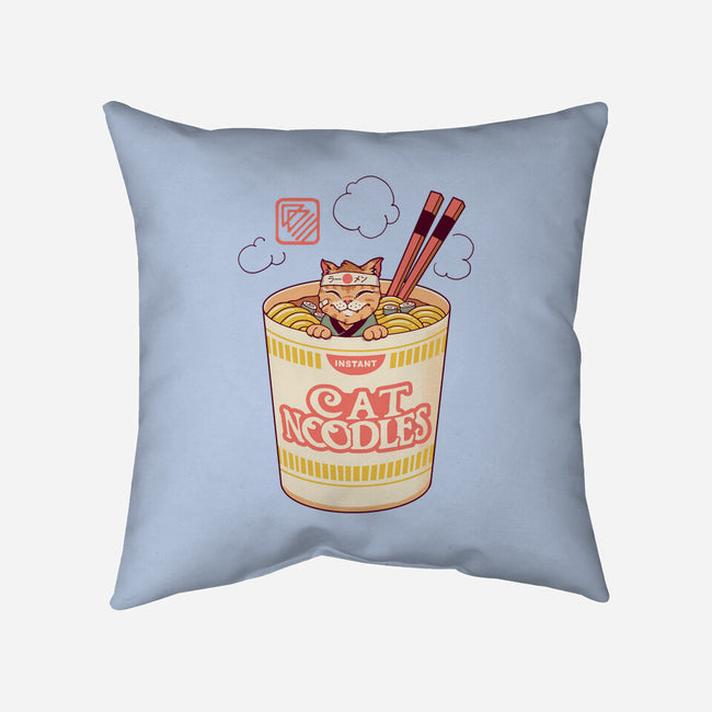 Instant Cat Noodles-None-Non-Removable Cover w Insert-Throw Pillow-vp021