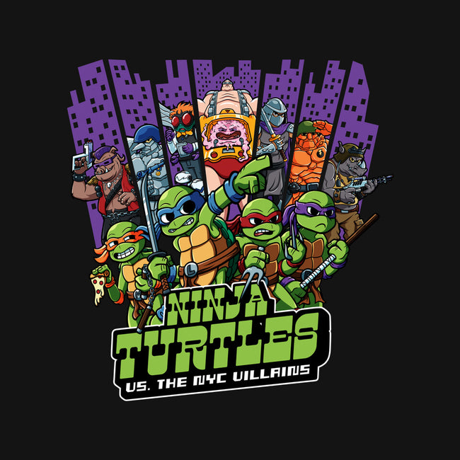 Ninja Turtles Vs The NYC Villains-Unisex-Basic-Tee-Jc Jows