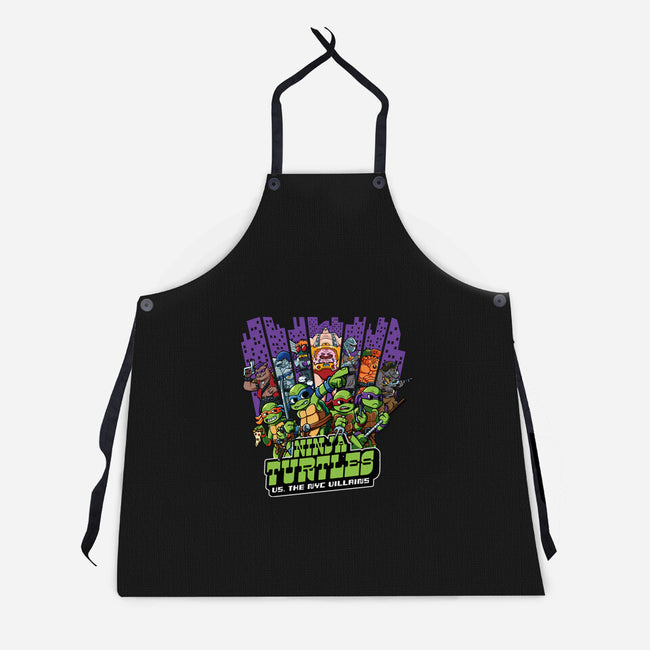 Ninja Turtles Vs The NYC Villains-Unisex-Kitchen-Apron-Jc Jows