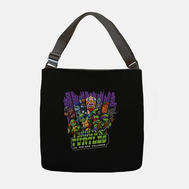 Ninja Turtles Vs The NYC Villains-None-Adjustable Tote-Bag-Jc Jows