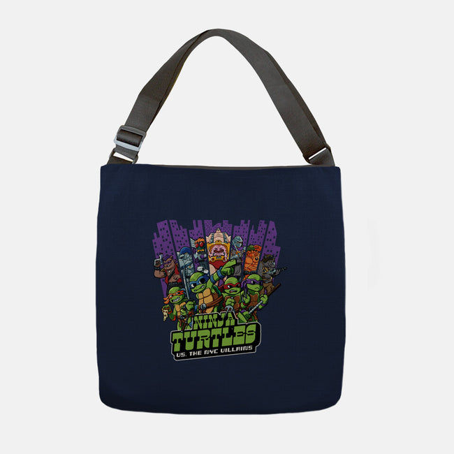 Ninja Turtles Vs The NYC Villains-None-Adjustable Tote-Bag-Jc Jows