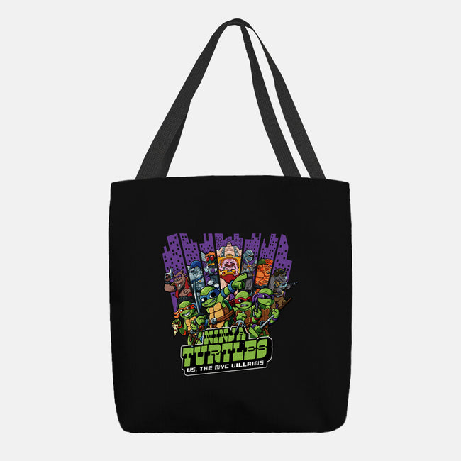 Ninja Turtles Vs The NYC Villains-None-Basic Tote-Bag-Jc Jows