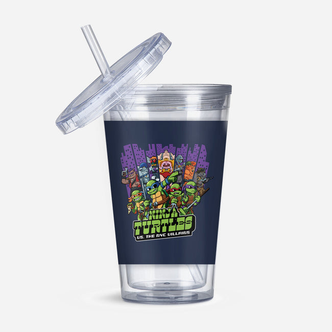 Ninja Turtles Vs The NYC Villains-None-Acrylic Tumbler-Drinkware-Jc Jows