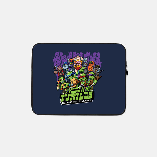 Ninja Turtles Vs The NYC Villains-None-Zippered-Laptop Sleeve-Jc Jows