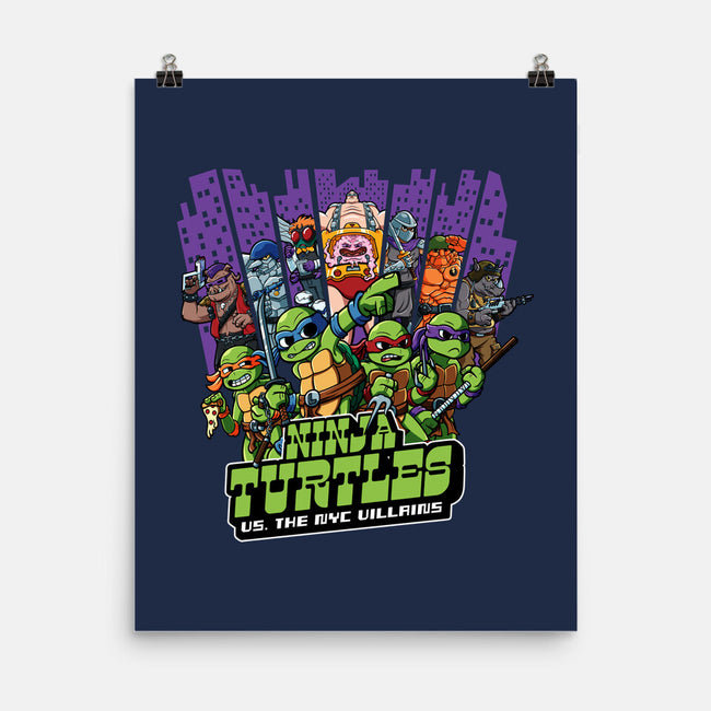 Ninja Turtles Vs The NYC Villains-None-Matte-Poster-Jc Jows