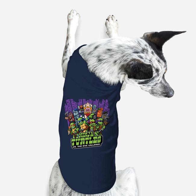 Ninja Turtles Vs The NYC Villains-Dog-Basic-Pet Tank-Jc Jows