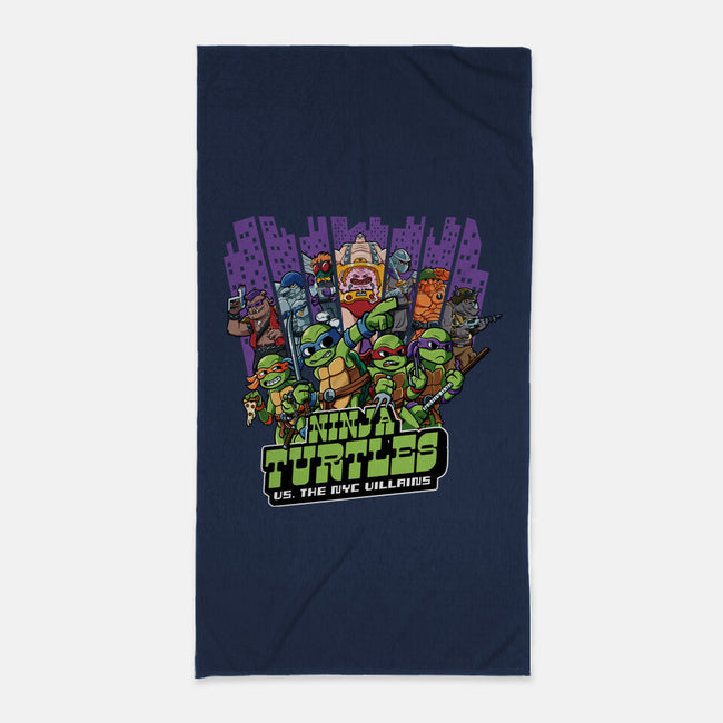 Ninja Turtles Vs The NYC Villains-None-Beach-Towel-Jc Jows