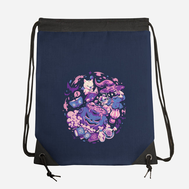 Mage Spell-None-Drawstring-Bag-eduely