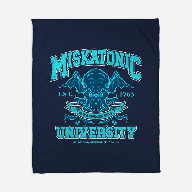 Miskatonic Metaphysics Dept-None-Fleece-Blanket-drbutler