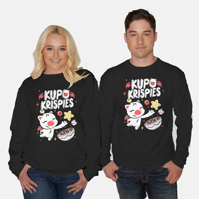 Kupo Krispies-Unisex-Crew Neck-Sweatshirt-Aarons Art Room