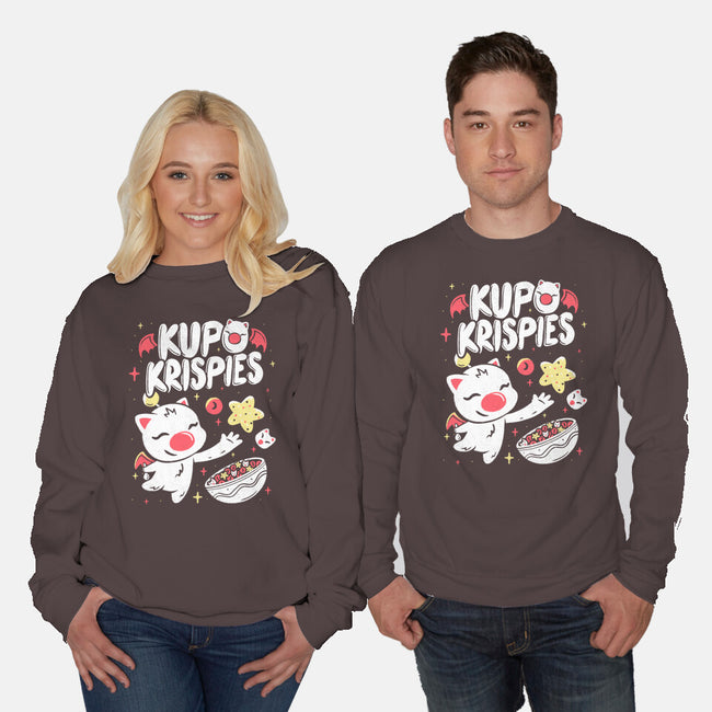 Kupo Krispies-Unisex-Crew Neck-Sweatshirt-Aarons Art Room